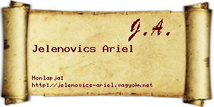 Jelenovics Ariel névjegykártya